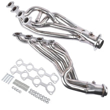 Load image into Gallery viewer, AP03 Stainless Long Tube Polished Exhaust Headers For 1996-2004 Ford Mustang GT 4.6L V8 Except For 2001 Mustang GT