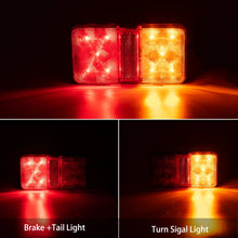 Load image into Gallery viewer, Universal Pair 10 LED Trailer Tail Rear Light Turn Signal Reverse Brake Lamp for Trailer Truck Caravan Van UTE ATV RV Tractor DC12V-24V