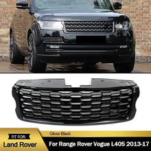 Load image into Gallery viewer, 1pc Gloss Black Racing Grille For 2013-2017 Range Rover L405 VOGUE Front Bumper Grille Car Accessories High quality ABS