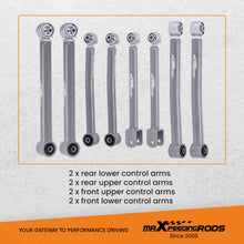 Load image into Gallery viewer, 8pcs Full Set Adjustable Control Arms 0-6" Lift For 2007-2018 Jeep Wrangler JK 4WD 2007-2010 Jeep Wrangler JK 2WD