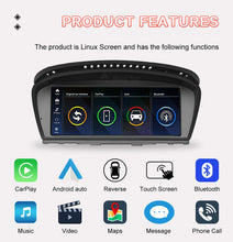 Load image into Gallery viewer, Touch Screen Wireless CarPlay Android Auto Car Multimedia 8.8 Display *720 Resolution For 2005-2011 BMW 3 Series E90 E91 E92 E93 BMW 5 Series E60 E61