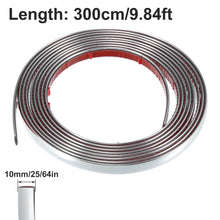 Load image into Gallery viewer, 3M/5M Exterior Car Chrome Body Strip Bumper Auto Door Protective Moulding Styling Trim Sticker 6MM 8MM 10MM 12MM 15MM 20MM 30MM