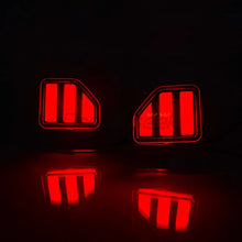 Load image into Gallery viewer, Pair Left+Right LED Rear Bumper Brake Tail Lights For 2018+ Jeep Wrangler JL Reflector Stop Lights With Turn Signal Lamp Taillight Auto Accessory