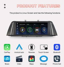 Load image into Gallery viewer, Wireless Carplay Android Auto Car Radio Multimedia Player Linux Display Screen For 2012-2017 BMW 5 Series F10 F11 CIC NBT