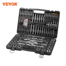 Load image into Gallery viewer, 116-Piece Tap And Die Set Include Metric And SAE Size Bearing Steel Taps And Dies Essential Threading Tool
