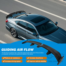Load image into Gallery viewer, Universal Car-Styling Carbon Fiber Rear Trunk Spoiler GT Wing Sedan Spoiler PRO Carbon Fiber Style ABS Racing Spoiler Wing Length 142cm x Width 38cm x Height 2.9cm