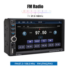 Load image into Gallery viewer, Universal Car Touch Screen 2 Din 7 Inch Wireless Apple Carplay Android Auto Car Stereo Radio AUX FM Bluetooth USB TF Link