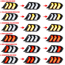 Load image into Gallery viewer, 2pcs Pair LED RGB Sequential Turn Signal Tail Lights For 2015-2023 Ford Mustang S550 V6 V8 Color Change Sequential Turn Signal Rear Lamps Assembly