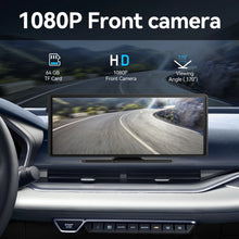 Load image into Gallery viewer, Universal Car 1 Din Android 10.26 Inch Touchscreen Portable 4K Car DVR Wireless Carplay Multimedia Player Auto GPS Navigation Video Recorder Dashboard Dual Lens Wifi FM