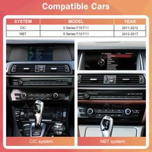 Load image into Gallery viewer, Wireless Carplay Android Auto Car Radio Multimedia Player Linux Display Screen For 2012-2017 BMW 5 Series F10 F11 CIC NBT