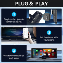 Load image into Gallery viewer, Universal Car 1 Din Android 10.26 Inch Touchscreen Portable 4K Car DVR Wireless Carplay Multimedia Player Auto GPS Navigation Video Recorder Dashboard Dual Lens Wifi FM