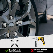 Load image into Gallery viewer, 20pcs Black Works Racing Chrome Carbon Steel Wheel Lug Nuts 12x1.25 For 2014-2022 Jeep Cherokee / Renegade QC-045 2018-2023 Jeep Compass 2012-2016 Dodge Dart Not Fit For Iron Wheels