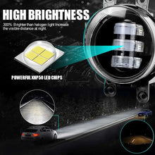 Load image into Gallery viewer, 2pcs Pair 3" Inch LED Fog Light 30W 6000K White Flat Driving Beam Off Road Driving Lamp For Toyota 4Runner Avalon Camry Corolla Highlander Tacoma Sienna Venza Prius Solora Rav4 Matrix Yaris Lexus CT200h GS350 GS450h GS460 LX5