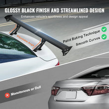 Load image into Gallery viewer, Universal Aluminum GT Wing Car Spoiler 43.3 inch Universal Spoiler with Single Deck Adjustable Lightweight Aluminum Car Rear Spoiler Wing