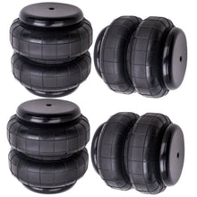 Load image into Gallery viewer, 4pcs Air Ride Spring Bags 5000lb 1/2"NPT Single Port For Heavy Duty Truck/Ratrod/Lowrider Suspension