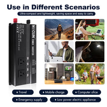 Load image into Gallery viewer, 6000W Car Power Inverter DC 12V To AC 110V Sine Wave Solar Power Converter LCD Home RV Solar Converter