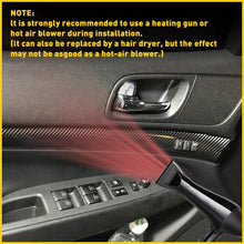 Load image into Gallery viewer, 1 Set Matte Black Carbon Fiber Style Interior Trim Decale Trim Sticker Kit For 2010-2016 Infiniti G25 G37 Interior DIY Trim Decals