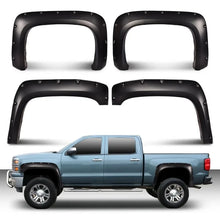 Load image into Gallery viewer, 4pcs Black Fender Flares Fit For 2007-2014 Chevy Silverado 1500 2500/3500HD Smooth/Textured