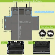 Load image into Gallery viewer, SUV Cargo Liner For Dogs, Waterproof Pet Cargo Cover Dog Seat Mat For SUVs With Bumper Flap Protector, Non-Slip, Large Size