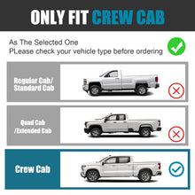 Load image into Gallery viewer, 1 Pair Polished Stainless Steel Running Boards For 2007-2019 Chevrolet Silverado Crew Cab / GMC Sierra Crew Cab 1500 2500 3500HD Crew Cab, NO diesel
