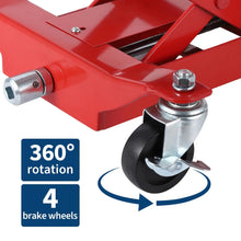 Load image into Gallery viewer, 450LB Transmission Jack Low Profile 7"-23" Inch Spacing Range Lift Trans Jack With 2M Safety Straps 4 Brake Casters For Car Truck Repair
