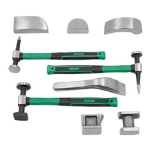 Load image into Gallery viewer, 9pcs Autobody Dent Repair Kit Hammers, Dollies, & Spoon, Practical Tool with Toolbox for Repairing Car Dents and Door Dings