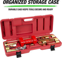 Load image into Gallery viewer, 10pcs Automotive Slide Hammer Dent Puller Kit With Case, 10-Piece Drop Forged Steel Dent Removal Kit for Cars with 10 lb. Slide Hammer and Tools