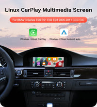 Load image into Gallery viewer, Touch Screen Wireless CarPlay Android Auto Car Multimedia 8.8 Display *720 Resolution For 2005-2011 BMW 3 Series E90 E91 E92 E93 BMW 5 Series E60 E61