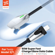 Load image into Gallery viewer, YZ Car Charging Cable For 2021-2023 Tesla Model 3 / Model Y Mobile Phone Charging Cable 60W Fast Charging Cable Car Accessories