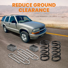 Load image into Gallery viewer, Full Suspension Drop 3" Front Coil Spring 4" Rear Lowering Kit For 1982-2004 Chevy S10 / Chevy S10 Blazer / GMC S15 / Sonoma / Jimmy 2WD V6 Only