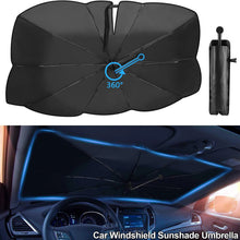 Load image into Gallery viewer, Car Windshield Sunshade Auto Windscreen Sun Shade Umbrella Universal Parasol Front Cover UV Ray Heat Sun Glare Block Protector