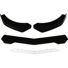 Load image into Gallery viewer, 5pcs Set Universal Car Front Bumper Lower Spoiler Splitter Diffuser Body Kit Black