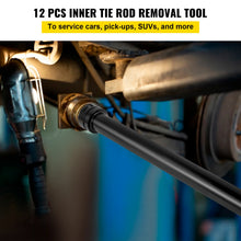 Load image into Gallery viewer, 13pcs Inner Tie Rod Tool Kit, Tie Rod Removal Tool, 12pcs Crowfoot Adapters+Case, Master Inner Tie Rod Tool Set Tie Rods Tool