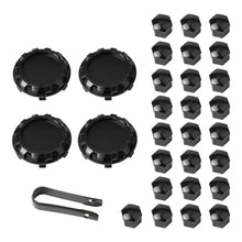 Load image into Gallery viewer, 29pcs Gloss Black Wheel Lug Nut Covers & Center Caps For Tesla Cybertruck (25 Lugs + 4 Caps )