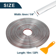 Load image into Gallery viewer, 3M/5M Exterior Car Chrome Body Strip Bumper Auto Door Protective Moulding Styling Trim Sticker 6MM 8MM 10MM 12MM 15MM 20MM 30MM