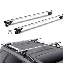 Load image into Gallery viewer, Universal Roof Rack Crossbars For Raised Side Rail Vehicles Adjustable Aliuminum Roof Rail Crossbar Baggage Luggage Carrier 200LBS Crossbars for SUVs, Sedans