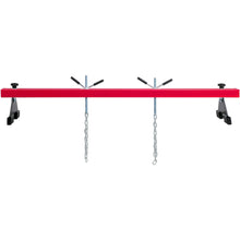 Load image into Gallery viewer, Car Strut Tower Engine Support Crossbar 1100LBS/500KG Load Capacity Adjustable Height with 2 Rotating Hoists 2 Heavy-Duty Steel Chains