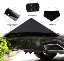 Load image into Gallery viewer, 4pcs Universal Car Carbon Fiber Style/Black ABS Rear Bumper Cover Lower Lip Diffusers For Enhancing Car Aerodynamics And Style Protector Guard