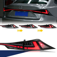 Load image into Gallery viewer, 2pcs Pair LED RGB Sequential Turn Signal Tail Lights For 2014-2020 Lexus IS250 IS350 IS300 IS200t ISF Color Change Clear Rear Lamps Assembly