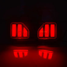 Load image into Gallery viewer, Pair Left+Right LED Rear Bumper Brake Tail Lights For 2018+ Jeep Wrangler JL Reflector Stop Lights With Turn Signal Lamp Taillight Auto Accessory