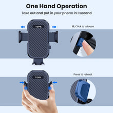 Load image into Gallery viewer, Carbon Fiber Style Car Cell Phone Holder Stand Gravity Dashboard Suction Cup Phone Stand Universal For iPhone 13 12 11 Xiaomi Samsung