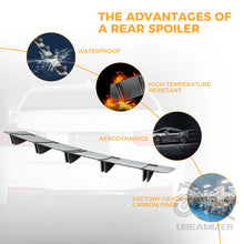 Load image into Gallery viewer, Black/Carbon Fiber Style Universal Car 5 Fin Rear Bumper Cover Lower Spoiler Diffuser