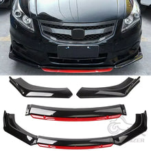 Load image into Gallery viewer, 1pc Gloss Black/Matte Black/Carbon Fiber Style Universal Car Front Bumper Cover Lower Spoiler Diffuser For Honda For Toyota For Audi For Ford Width Below 183cm