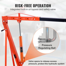 Load image into Gallery viewer, Hydraulic Long Ram Jack 3 Ton Engine Hoist Cylinder with Single Piston Pump And Clevis Base Hydraulic Ram Cylinder