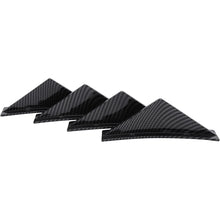 Load image into Gallery viewer, 4pcs Universal Car Carbon Fiber Style/Black ABS Rear Bumper Cover Lower Lip Diffusers For Enhancing Car Aerodynamics And Style Protector Guard