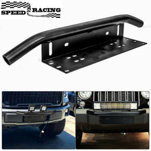 Load image into Gallery viewer, 23'' Inch Aluminum Bull Bar Front Bumper License Plate Mount Bracket LED Lightbar/Foglight Holder Offroad