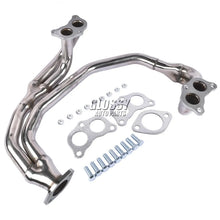 Load image into Gallery viewer, Polished Stainless Exhaust Header For 1997-2005 Subaru Impreza RS 2.5 EJ25 No Turbo Manifold