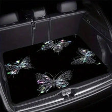 Load image into Gallery viewer, 100x75 cm Illuminated Butterfly Trunk Mat For Car Universal Fit Polyester Fiber
