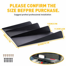 Load image into Gallery viewer, Gloss Black Universal Rear Bumper Lower Spoiler Diffuser Fin Panel For Dodge Challenger