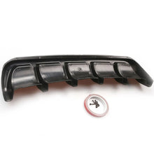 Load image into Gallery viewer, Universal Car Rear Bumper Cover Lower Spoiler Diffuser Splitter Carbon Fiber Style Shark Fin Rear Bumper Guide Plate